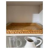 Vintage Kitchen Serveware Lot Enamel Casseroles Pitchers Baking Dish