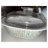 Corning Classic Elegance Fresh Garden Oval Casseroles w/ Lid Set
