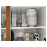 Mixed Glassware & Kitchenware Lot Bowls Mugs Tumblers Used
