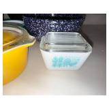Vintage Pyrex Enamelware Mixing Bowl Casserole Lot Sunflower