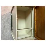 Locking Lateral File Cabinet Woodgrain Top Metal Office Storage