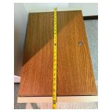 Locking Lateral File Cabinet Woodgrain Top Metal Office Storage