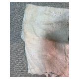 Vintage Handmade Crochet Baby Blanket Ivory Floral Coverlet Good