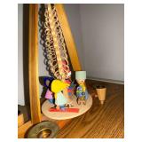 Vintage Wooden Christmas Pyramid Candle Carousel Erzgebirge Style
