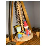 Vintage Wooden Christmas Pyramid Candle Carousel Erzgebirge Style