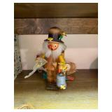 Vintage Wooden Folk Art Beekeeper Figure Squirrel Horse Lot