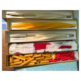 Hurd Beeswax Candles Vintage Mixed Lot Twisted Tapers w/ Boxes