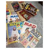 Vintage MAD Magazine & Paperback Book Lot 1960s-70s Mixed Condition