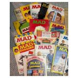 Vintage MAD Magazine & Paperback Book Lot 1960s-70s Mixed Condition