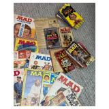 Vintage MAD Magazine & Paperback Book Lot 1960s-70s Mixed Condition