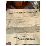 Vintage Hammered Copper Stovetop Espresso Coffee Maker w/ Instructions