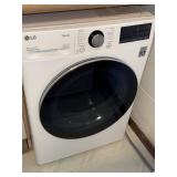 LG DLHC1455W Front Load Heat Pump Dryer ThinQ White Used