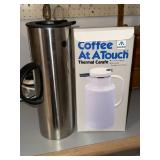 ALLGO Coffee At A Touch Thermal Carafe 1.0 Liter Boxed Stainless