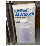 ALLGO Coffee At A Touch Thermal Carafe 1.0 Liter Boxed Stainless