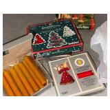 Vintage Christmas Tree Candle Lot Bolsius Hammonia Motard Germany