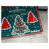 Vintage Christmas Tree Candle Lot Bolsius Hammonia Motard Germany