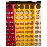 Vintage Modular Plastic Bottle Racks Retro Wine Storage Set 4 Colors