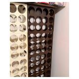 Vintage Modular Plastic Bottle Racks Retro Wine Storage Set 4 Colors