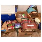 Large Mixed Lot Vintage Cookie Tins Holiday Biscuit Storage Containers
