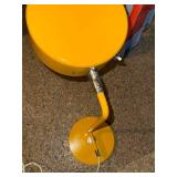 Vintage Yellow Metal Desk Lamp MCM 1970s Table Light Used