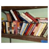 Large Mixed Hardcover Book Lot Fiction History Biography Decor Used