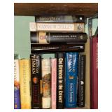 Large Mixed Hardcover Book Lot Fiction History Biography Decor Used
