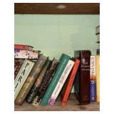 Large Mixed Hardcover Book Lot Fiction History Biography Decor Used