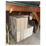Mixed Concrete Block Lot Decorative Screen & Solid Cinder Blocks