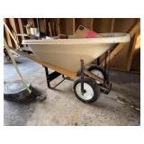 Scenic Road MFG 2-Wheel Garden Cart Wheelbarrow Poly Tub Used