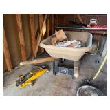 Scenic Road MFG 2-Wheel Garden Cart Wheelbarrow Poly Tub Used