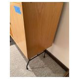 Mid Century Modern Cabinet Chest 4 Drawers Door Storage 32x30x14