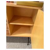 Mid Century Modern Cabinet Chest 4 Drawers Door Storage 32x30x14