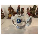 Tom Clark Gnome Figurines Lot w/ Royal Copenhagen Crystal Bowl