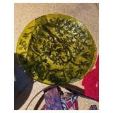 Mixed Estate Box Lot Ties Glass Platter Throw Belts Metal Server