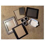 Mixed Decor Lot Frames Ceramic Planters Floral Baking Dish Used