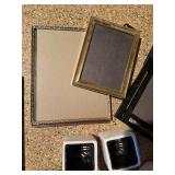 Mixed Decor Lot Frames Ceramic Planters Floral Baking Dish Used