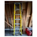 Keller Fiberglass Step Ladder w/ Turnbuckles & Rope Hooks Lot