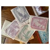 Vintage Chinese Folk Paper-Cuts Lot Booklet Loose Sheets in Box