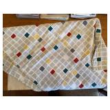 Large Vintage Linen Tablecloth Napkin Towel Textile Lot Mixed Patterns