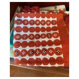 Large Vintage Linen Tablecloth Napkin Towel Textile Lot Mixed Patterns