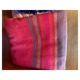 Large Vintage Linen Tablecloth Napkin Towel Textile Lot Mixed Patterns