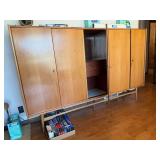 Mid Century Danish Modern Teak Cabinet Credenza Bar Cabinet