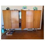Mid Century Danish Modern Teak Cabinet Credenza Bar Cabinet