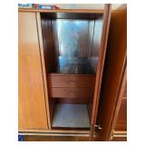Mid Century Danish Modern Teak Cabinet Credenza Bar Cabinet