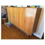 Mid Century Danish Modern Teak Cabinet Credenza Bar Cabinet