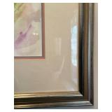 Ruth Springer Tulip Watercolor Painting Framed Signed Floral Art 32x27