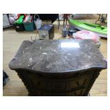 Ashley Dark Brown Three Drawer Night Stand