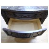 Ashley Dark Brown Three Drawer Night Stand