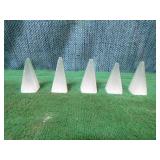5 Selenite Pyramids
