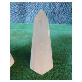 3 Selenite Pyramids